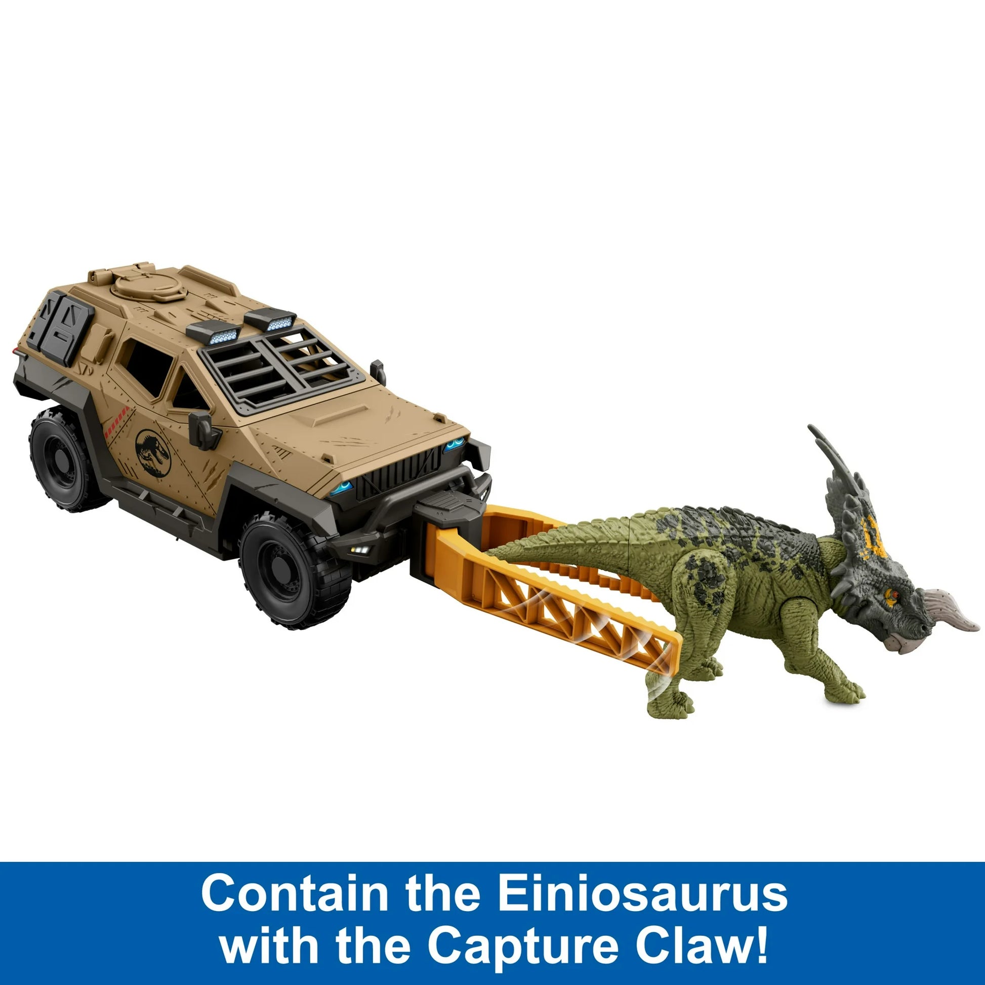 Jurassic World Mission Mayhem Truck & Dinosaur Action Figure Toy Set with Flipping Feature nirvanaguru