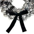 Disco Ball and Bats Wreath, Silver and Black, 17", Halloween by Way To Celebrate nirvanaguru
