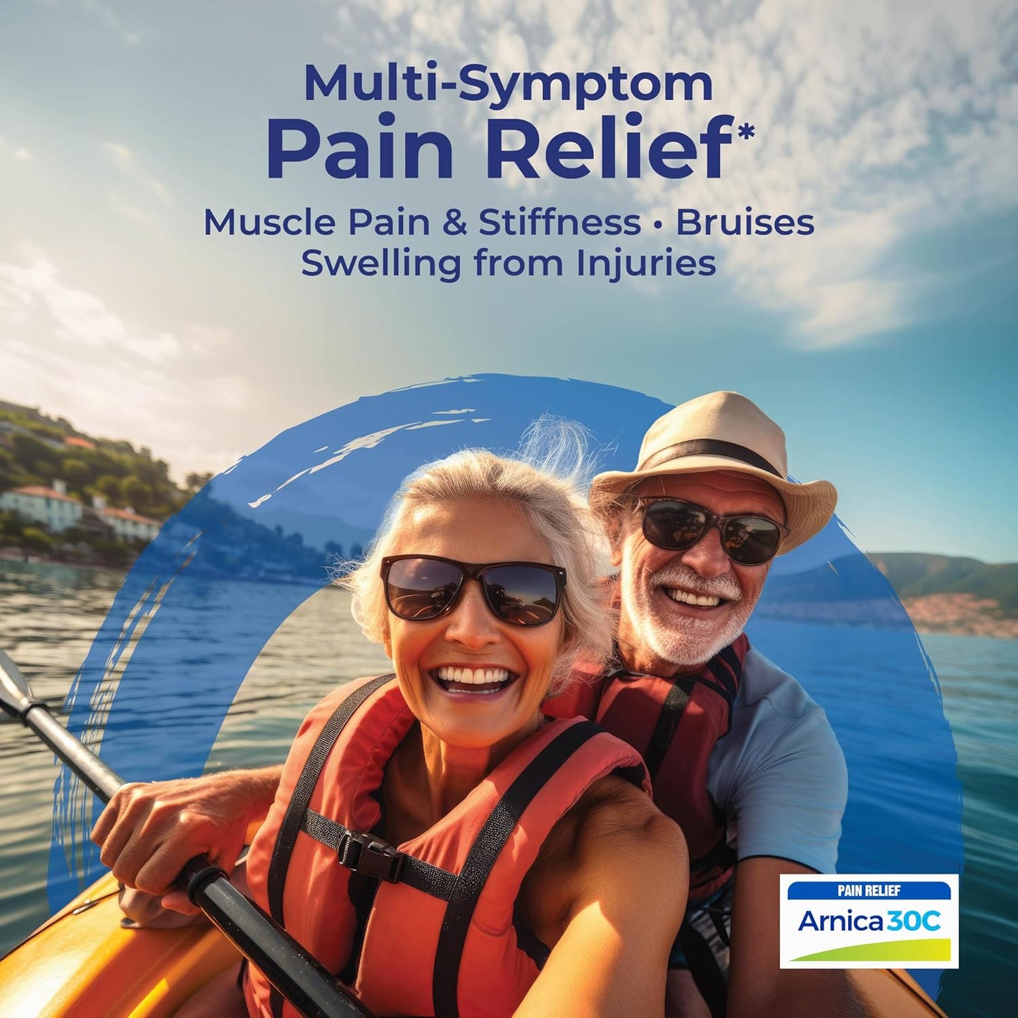 Boiron Arnicare Tablets for Pain Relief from Muscle Pain, Joint Soreness, Swelling from Injury or Bruises - 60 Count - Nirvana Guru