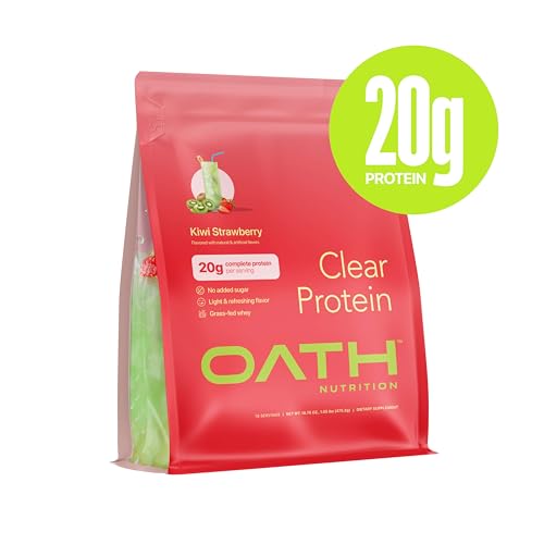 Clear Whey Isolate Protein Powder, Frosty Lemonade, 20g Complete Protein per Serving, No Added Sugar, Grass-Fed, 21 Servings Nirvana Guru