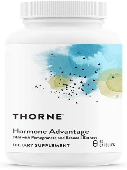 THORNE Hormone Advantage - (Formerly DIM Advantage) Estrogen Support & Hormone Balance for Men & Women* - Featuring DIM and Pomegranate Extract - 60 Capsules - Nirvana Guru