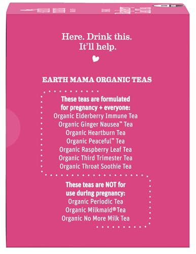 Earth Mama Organic Third Trimester Tea Bags | 100% USDA Organic Herbal Tea for Late Pregnancy Comfort + Childbirth Preparation, 16 Teabags Per Box (2-Pack) Nirvana Guru