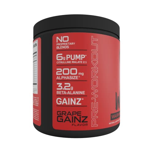 Bucked Up - Woke - HIGH STIM Pre Workout - Best Tasting - Focus Nootropic, Pump, Strength and Growth, 30 Servings (Strawberry Kiwi) Nirvana Guru