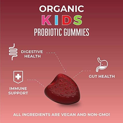 MaryRuth Organics Kids Probiotics for Digestive Health | USDA Organic Probiotic Gummies | Probiotics for Kids | Immune Support | Gut Health Supplement | Vegan | Non-GMO | Gluten Free | 60 Count - Nirvana Guru