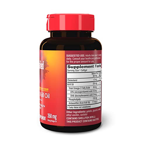 MegaRed - Omega-3 Krill Oil 350mg Softgels (130 Count in A Bottle), EPA & DHA Omega-3 Fatty Acids with No Fishy Aftertaste Unlike Fish Oil, Contains Antioxidant Astaxanthin - Nirvana Guru