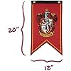 Conquest Journals Harry Potter Wizarding House Banner Flag Set, 12'' x 20'' Polyester Flags, Set of 5 Includes Hogwarts Crest, Gryffindor, Slytherin, Ravenclaw & Hufflepuff Banners, Birthday Party nirvanaguru