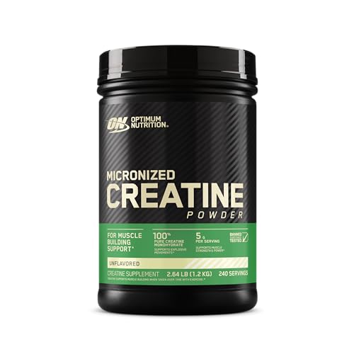 Optimum Nutrition Micronized Creatine Monohydrate Powder, Unflavored, 120 Servings, 600 Grams (Packaging May Vary) Nirvana Guru
