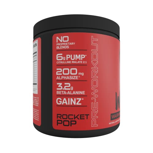 Bucked Up - Woke - HIGH STIM Pre Workout - Best Tasting - Focus Nootropic, Pump, Strength and Growth, 30 Servings (Strawberry Kiwi) Nirvana Guru