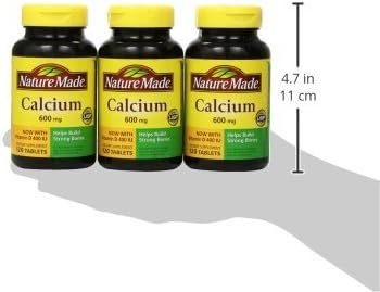 Nature Made Calcium 600 mg with Vitamin D3, Dietary Supplement for Bone Support, 220 Tablets (pack of 1) - Nirvana Guru