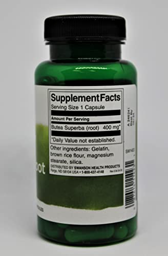 Swanson Butea Superba Root Full Spectrum Intimacy & Sexual Support 400 Milligrams 60 Capsules 2 Pack Nirvana Guru