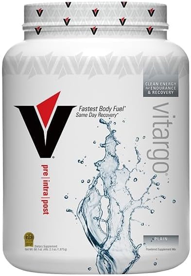Vitargo Carbohydrate Powder, 2X Faster Absorbing, 4.4 LB Plain, Pre, Intra & Post, Sugar-Free Complex Carb Powder for Recovery, Endurance & Muscle Gain, Made in USA Nirvana Guru