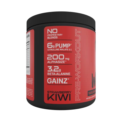 Bucked Up - Woke - HIGH STIM Pre Workout - Best Tasting - Focus Nootropic, Pump, Strength and Growth, 30 Servings (Strawberry Kiwi) Nirvana Guru