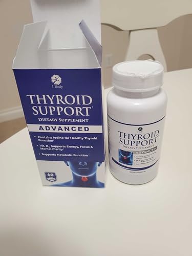 1 Body Thyroid Support Supplement with Iodine, B12, Zinc, Selenium, Ashwagandha, Non-GMO, Vegetarian, 30 Day Supply Nirvana Guru