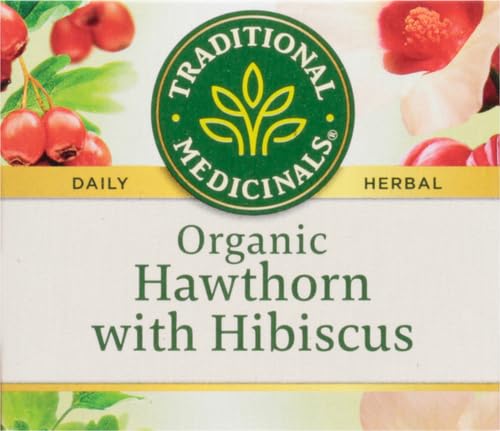 Traditional Medicinals - Organic Hibiscus Herbal Tea (6 Pack) - Supports Heart Health - 96 Tea Bags Total - Nirvana Guru