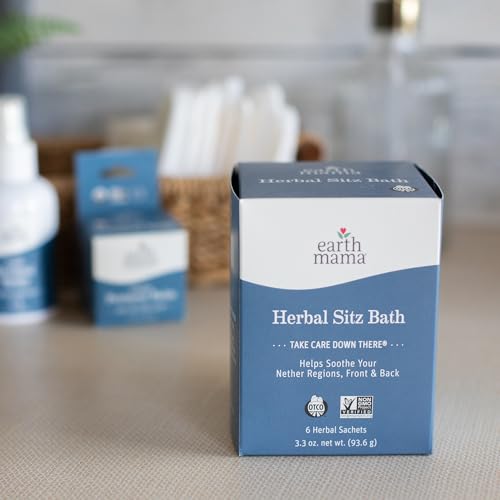 Earth Mama Postpartum Recovery Kit, Take Care Down There® Trifecta with Organic Perineal Balm, Sitz Bath & Herbal Peri Spray, 3-Piece Set Nirvana Guru