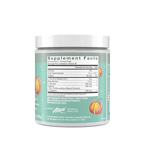 Alani Nu Pre Workout Powder Hawaiian Shaved ICE, Amino Energy Boost, Endurance Supplement, Sugar Free, 200mg Caffeine, L-Theanine, Beta-Alanine, L-Citrulline, 30 Servings Nirvana Guru