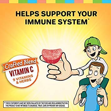 Airborne 500mg Vitamin C + Zinc Immune Support Supplement Gummies for Kids, Assorted Fruit Flavor, Gluten Free Crafted Blend with Powerful Antioxidants Vitamins C & E, 42 Gummies (3 Pack) Nirvana Guru