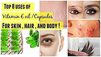 50 Evion Capsules Vitamin E for Glowing Face,Strong Hair,Acne,Nails, Glowing Skin 400mg Nirvana Guru