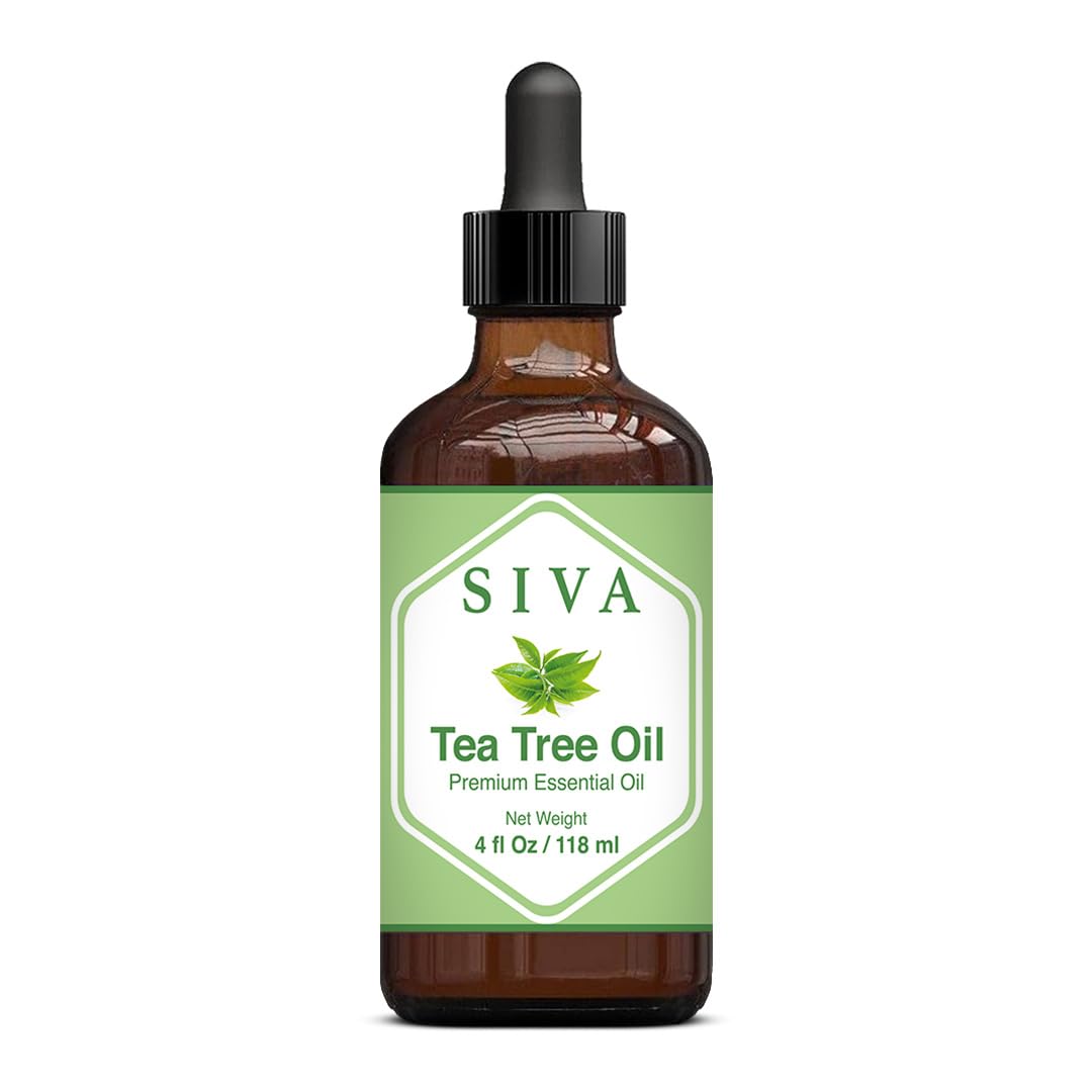 SIVA Lavender Essential Oil - 4 Fl Oz – Natural Lavender Oil - for Diffuser, Face, Skin Care, Aromatherapy, Hair Care, Scalp and Body Massage - with Dropper - Nirvana Guru