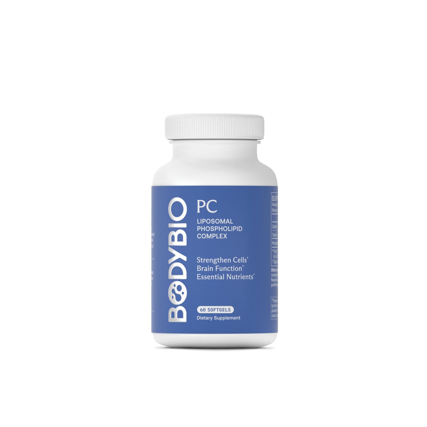 BodyBio PC - Phosphatidylcholine for Brain Health, Mental Clarity, Cognitive Function, Cellular Repair & Healthy Aging, Phospholipid Complex Supplement for Gentle Daily Detox Nirvana Guru
