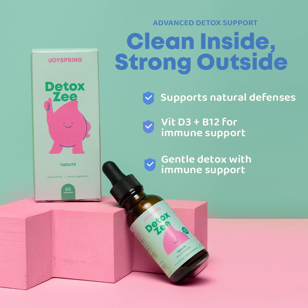 JoySpring Zeolite Drops for Kids – Natural Berry Flavor with Vitamin D3 – Supports Wellness & Everyday Vitality – 30-Day Supply Nirvana Guru