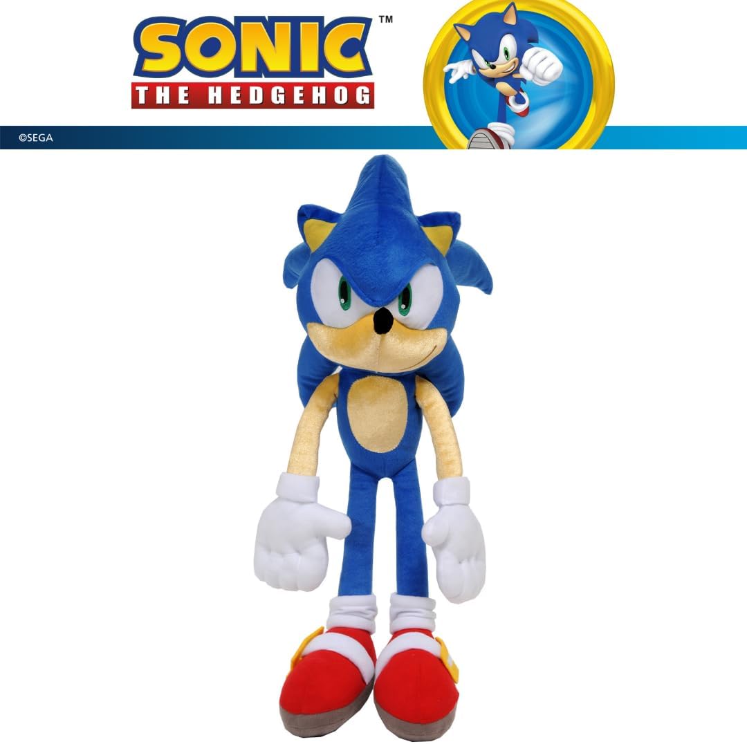 Franco Sonic The Hedgehog Anime Kids Bedding Super Soft Plush Cuddle Pillow Buddy, One Size, (Officially Licensed Product) Nirvana Guru