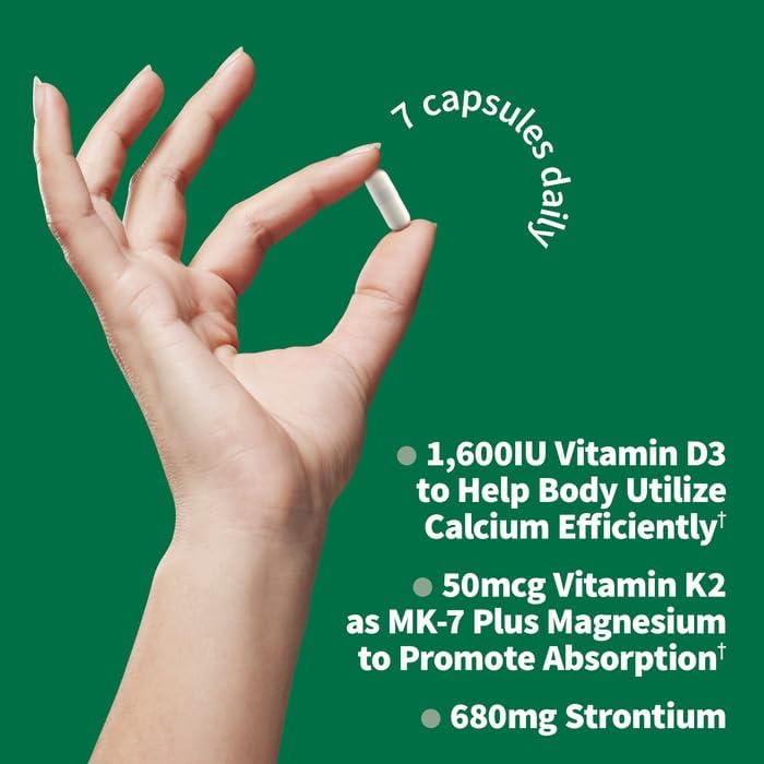Garden of Life Calcium Supplement - Vitamin Code Grow Bone Made with Whole Foods, Strontium, Magnesium, K2 MK7, Vitamin D3 & C Plus Probiotics for Gut Health, 30 Day Supply - Nirvana Guru