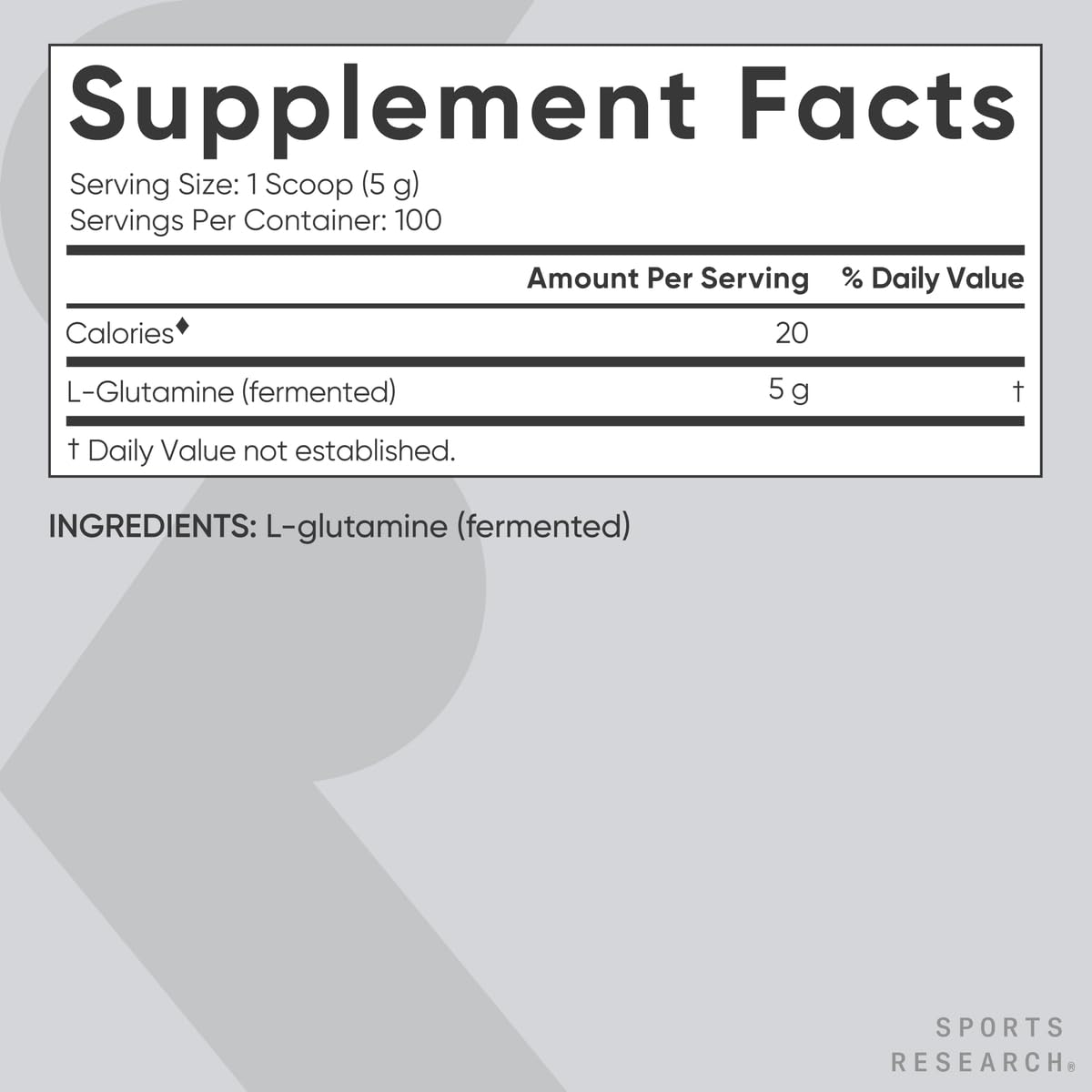 Sports Research L-Glutamine - Workout Recovery, Immune Health & Gut Health Support - 5 G Per Serving - 17.64 Oz - Nirvana Guru