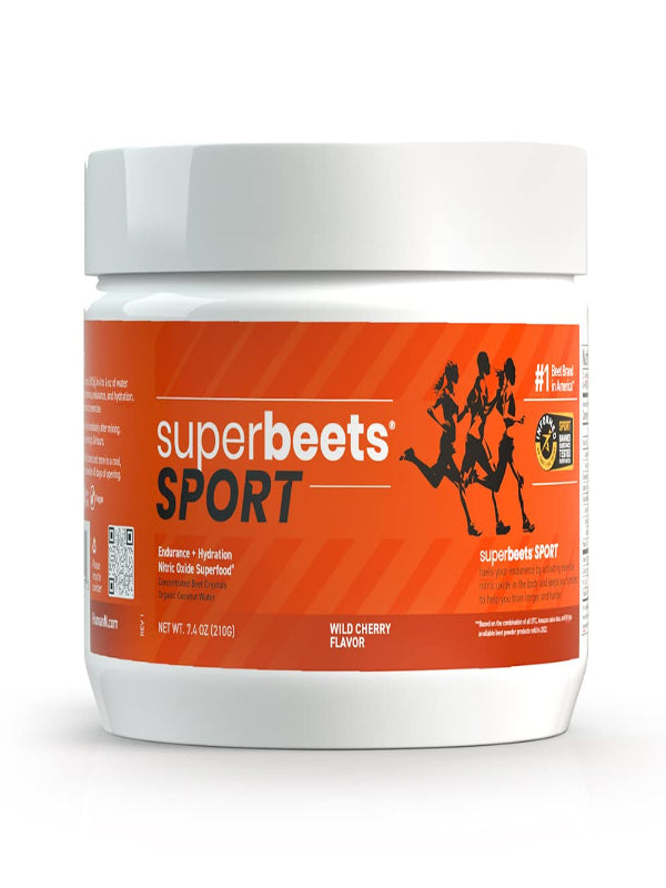 HumanN SuperBeets Sport Endurance Pre Workout Powder – NSF Certified – Nitric Oxide Supplement – Caffeine, Creatine & Stimulant Free Energy – Wild Cherry Flavor, 20 Servings - Nirvana Guru
