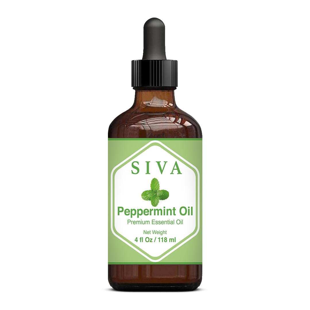 SIVA Lavender Essential Oil - 4 Fl Oz – Natural Lavender Oil - for Diffuser, Face, Skin Care, Aromatherapy, Hair Care, Scalp and Body Massage - with Dropper - Nirvana Guru
