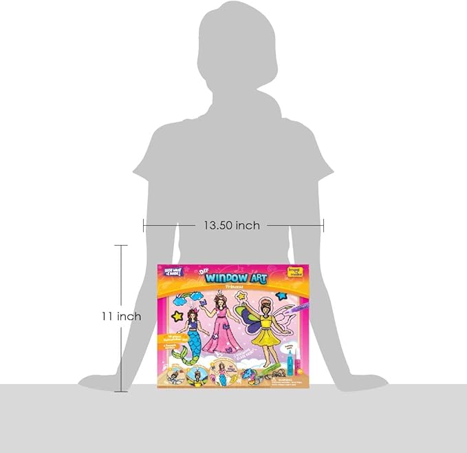 Imagimake Window Art Princess | Suncatcher Kit | Arts and Crafts for Kids Ages 8-12 | Girls Toys Age 6-8 | Unicorn Gifts for Girls Age 6-8 | 5 Year Old Girl Gift | 8 Year Old Girl Birthday Gift nirvanaguru