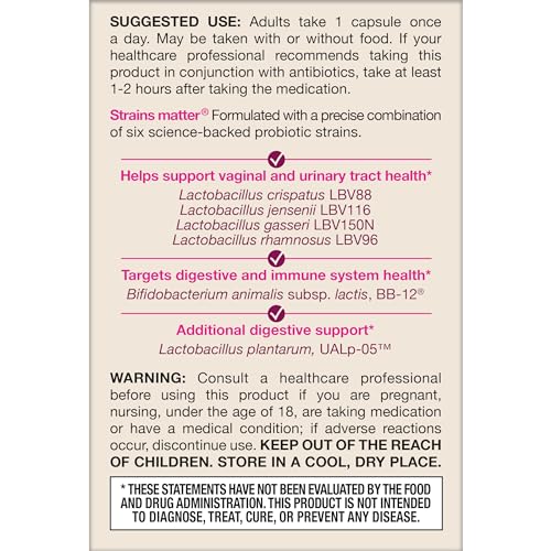 Jarrow Formulas Fem Dophilus Probiotics for Women - 10 Billion CFU, Female Vaginal Probiotics, Vaginal, Urinary Tract and Digestive Support, 30 Capsules - Nirvana Guru