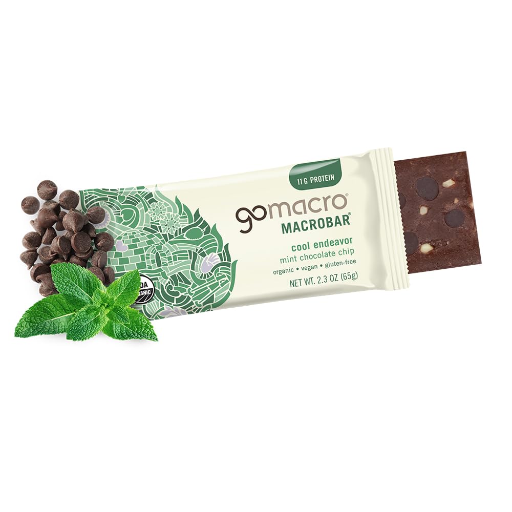 Gomacro, Nutrition Bar Oatmeal Chocolate Chip Organic 12 Count, 2.3 Ounce