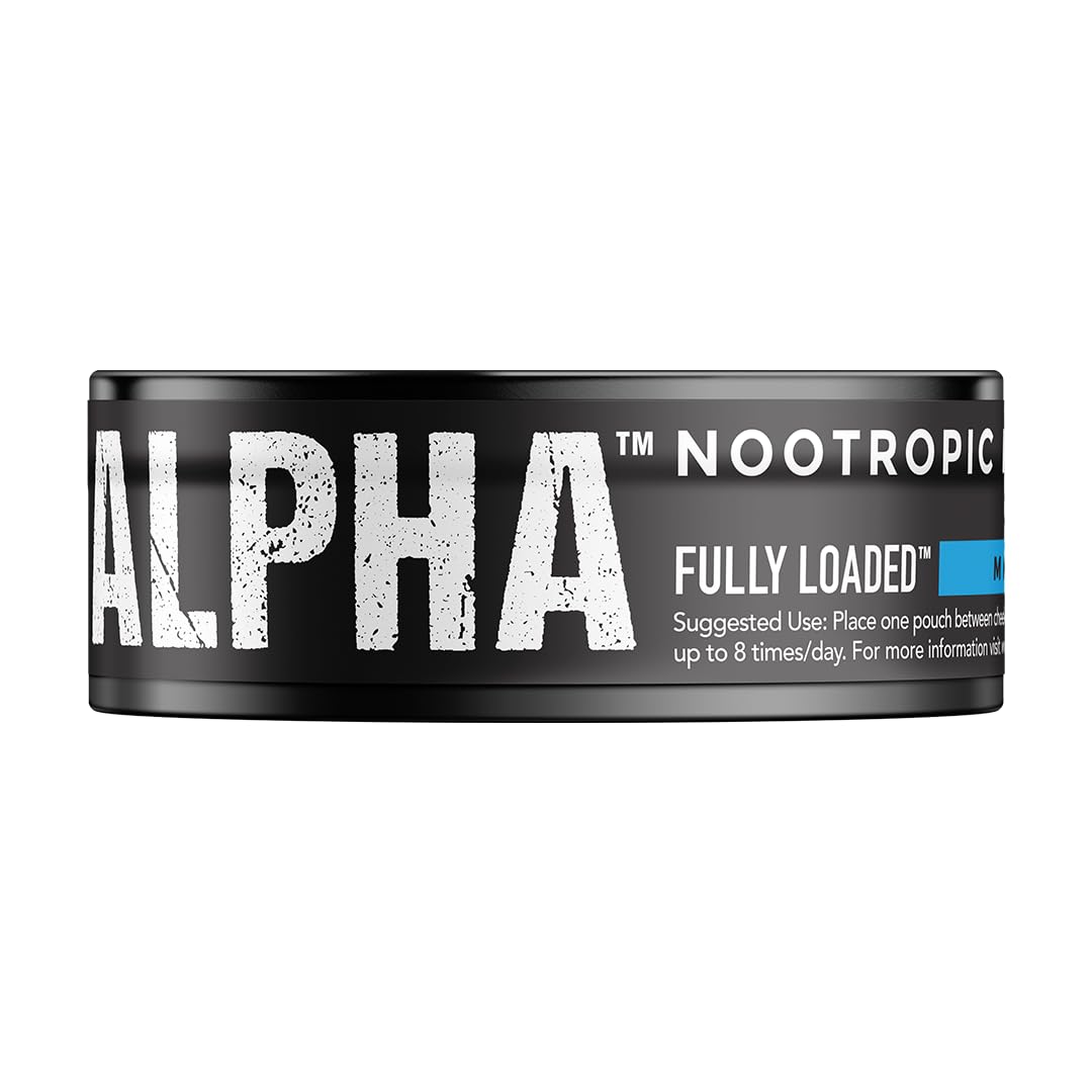Fully Loaded Alpha Fuel Nootropic Pouches (Wintergreen Fuel) - Nootropic Energy Pouches with Caffeine, Alpha GPC, Tyrosine, Taurine, Guarana and More