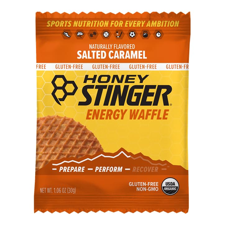Honey Stinger Organic Honey Waffle Energy Stroopwafel for Exercise, Endurance and Performance Sports Nutrition for Home & Gym, Pre and Post Workout Box of 16 Waffles, 16.96 Ounce (Pack of 16)