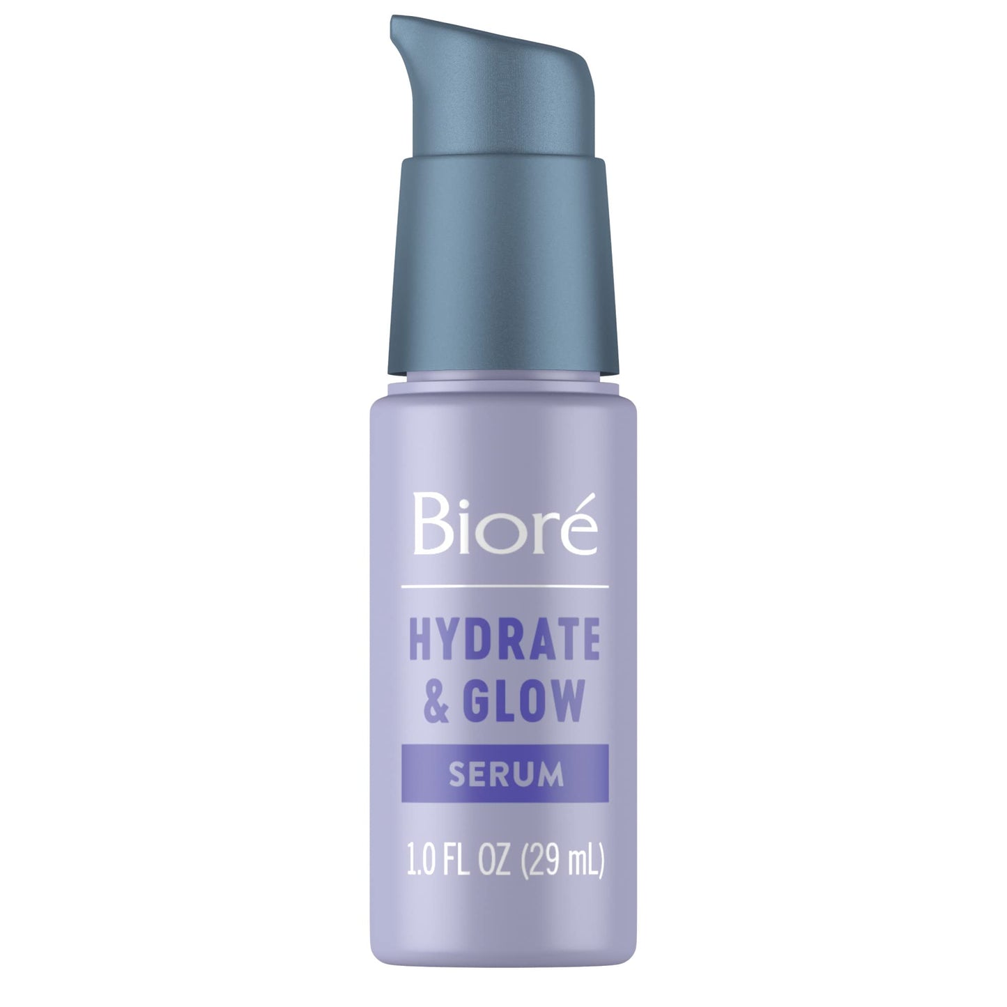 Biore Hydrate & Glow Face Serum for Dry, Sensitive Skin with Hyaluronic Acid, Prebiotics, Dermatologist Tested Face Serum, Fragrance Free, Vegan Friendly & Cruelty Free, Recyclable 1 oz Bottle Nirvana Guru
