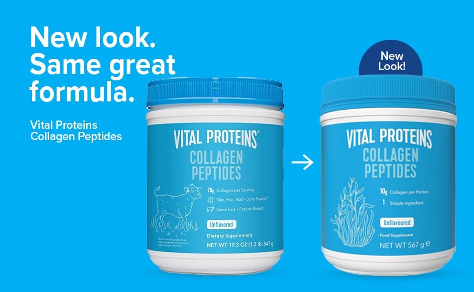 Vital Proteins, Unflavored Collagen Peptides, 20 Ounce - Nirvana Guru