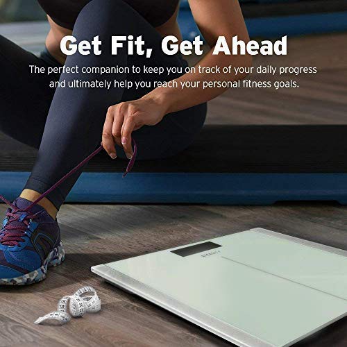 Etekcity Digital Body Weight Bathroom Scale, Large Blue LCD Backlight Display, High Precision Measurements,6mm Tempered Glass, 400 Pounds Nirvana Guru