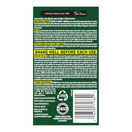 OFF! Deep Woods Insect Repellent Aerosol, Dry, Non-Greasy Formula, Bug Spray with Long Lasting Protection from Mosquitoes, 4 Oz, 2 Count Nirvana Guru