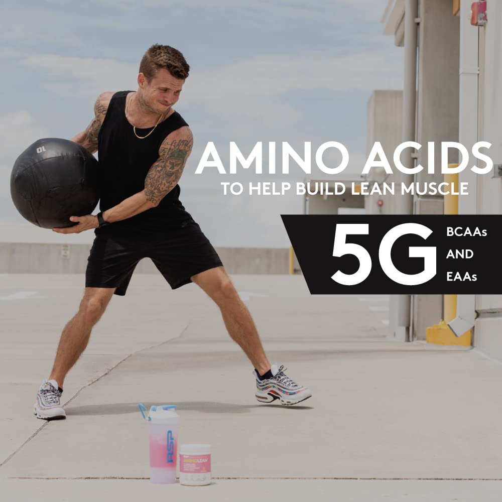 RSP NUTRITION AminoLean Pre Workout Powder, Amino Energy & Weight Management with Vegan BCAA Amino Acids, Natural Caffeine, Preworkout Boost for Men & Women, 30 Serv, Pink Lemonade… Nirvana Guru