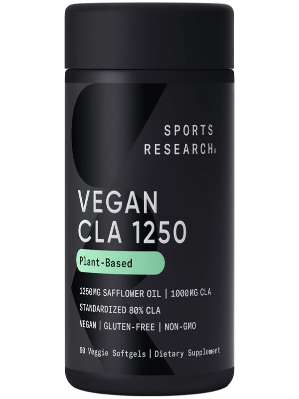 Sports Research CLA - 1250mg with Active Conjugated Linoleic Acid for Men and Women | Non-GMO, Soy & Gluten Free - 95% (180 Softgels)… - Nirvana Guru