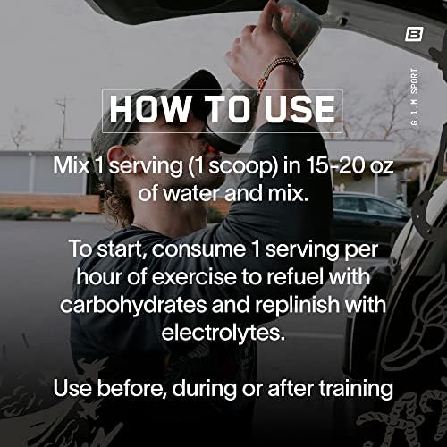BARE PERFORMANCE NUTRITION, BPN G.1.M Go One More Sport, Endurance Training Fuel, Superior Carbohydrate & Electrolytes Powder Formula, Reduce Fatigue, Lemon Lime, 25 Servings