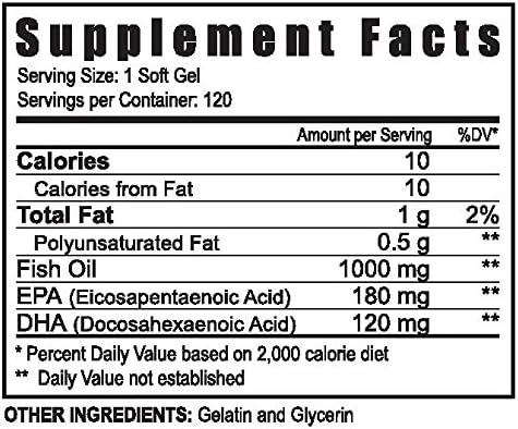PROJOBA OMEGA 3 Essential fatty acids, EPA and DHA - 120 CAPS Nirvana Guru