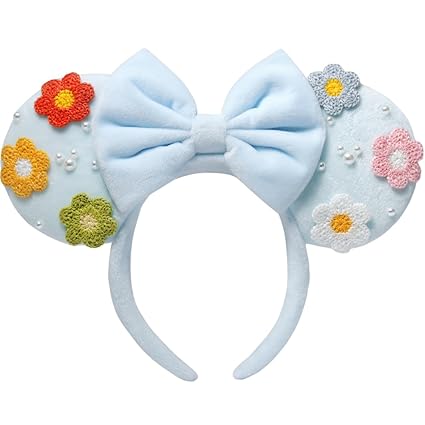 Mouse Ears Headbands, Sequin Mouse Ears for Women Girls Boys, Shiny Bow Headband for Cosplay Costume Party Decorations Hair Accessories (Polka Dots) nirvanaguru