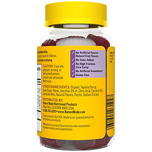 Nature Made Elderberry with Vitamin C and Zinc, Dietary Supplement for Immune Support, 100 Gummies, 50 Day Supply - Nirvana Guru