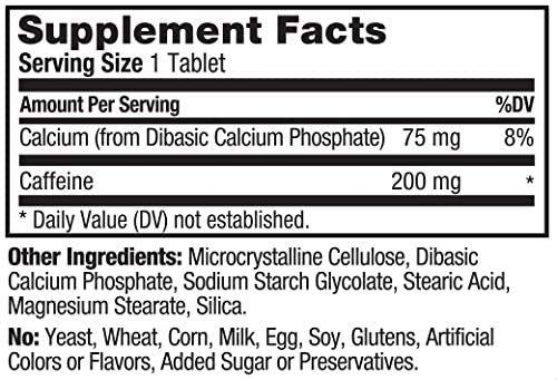 ProLab Caffeine Tablets 100 Count