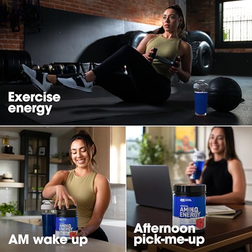 Optimum Nutrition Amino Energy - Pre Workout with Green Tea, BCAA, Amino Acids, Keto Friendly, Green Coffee Extract, Energy Powder - Concord Grape, 65 Servings (Packaging May Vary)