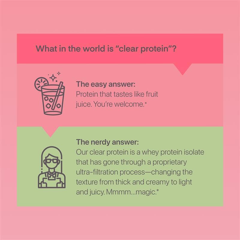 Clear Whey Isolate Protein Powder, Frosty Lemonade, 20g Complete Protein per Serving, No Added Sugar, Grass-Fed, 21 Servings Nirvana Guru