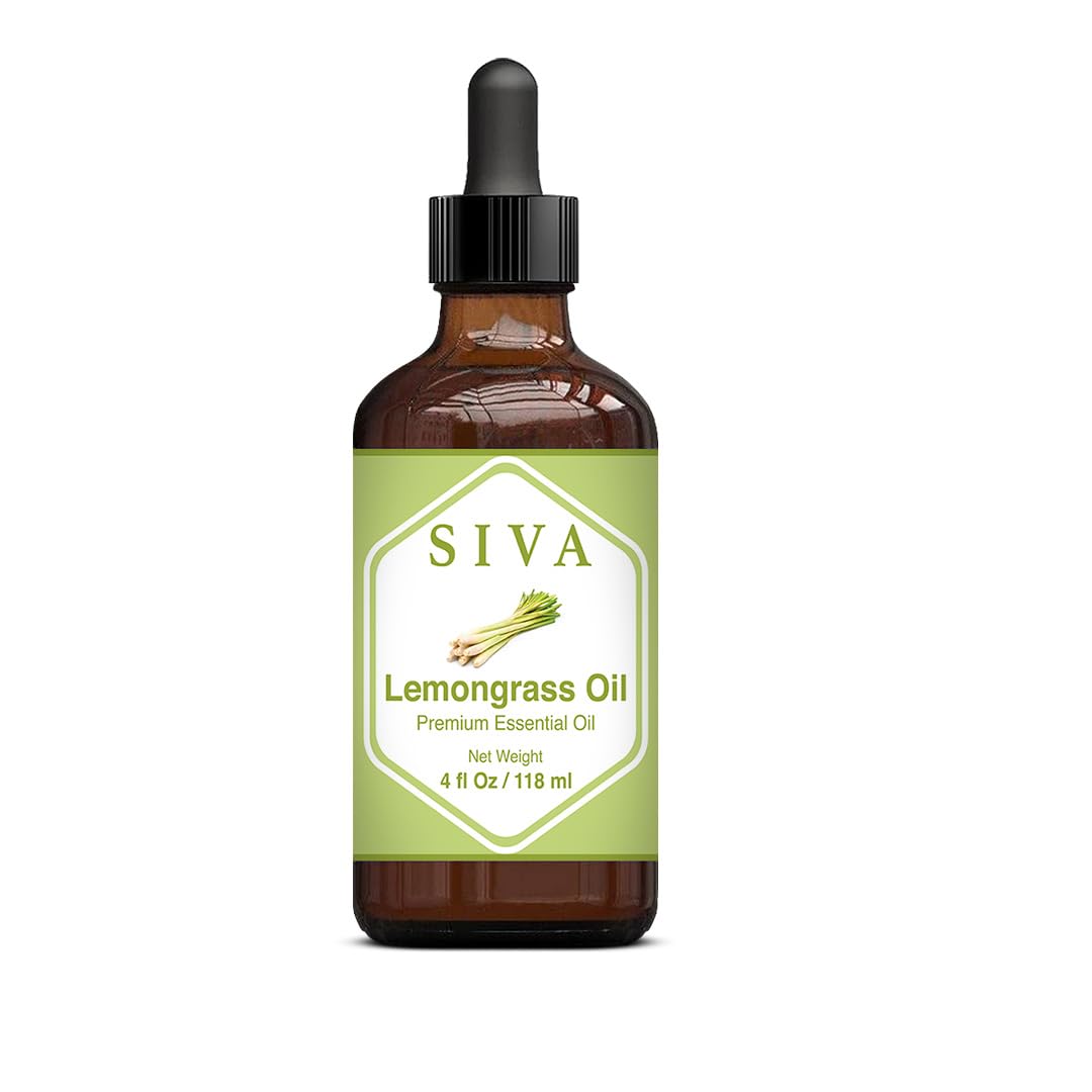 SIVA Lavender Essential Oil - 4 Fl Oz – Natural Lavender Oil - for Diffuser, Face, Skin Care, Aromatherapy, Hair Care, Scalp and Body Massage - with Dropper - Nirvana Guru