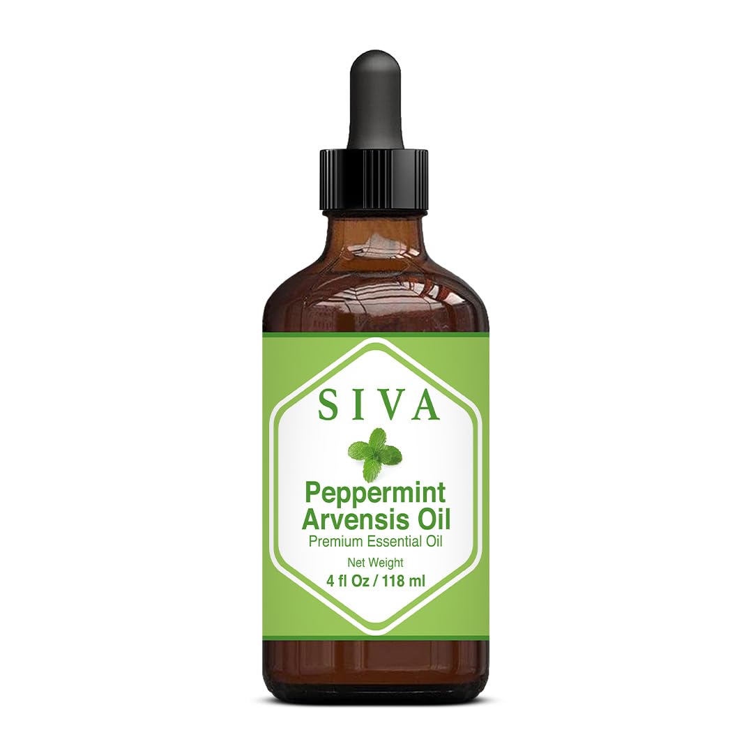 SIVA Lavender Essential Oil - 4 Fl Oz – Natural Lavender Oil - for Diffuser, Face, Skin Care, Aromatherapy, Hair Care, Scalp and Body Massage - with Dropper - Nirvana Guru